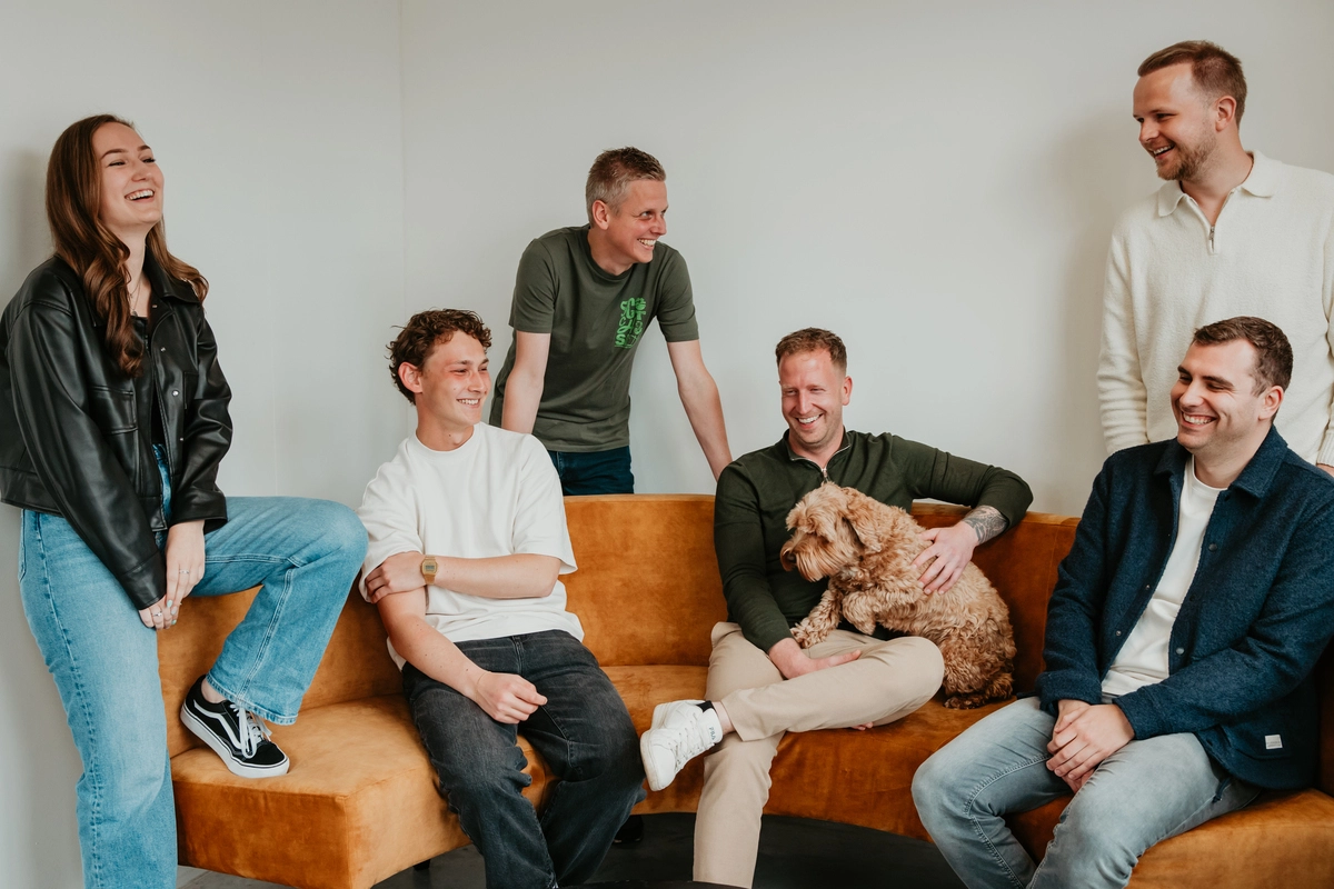 Teamfoto. Sfeerfoto Vacature UX Designer.