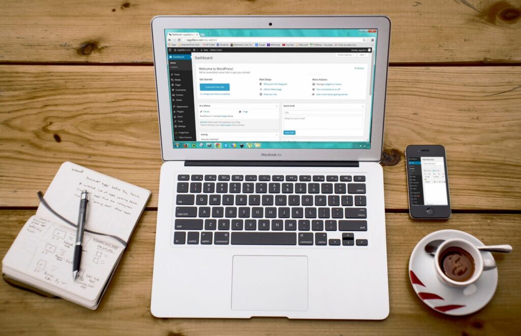 WordPress dashboard voor website maken in WordPress